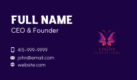Butterfly Woman Head Business Card Image Preview