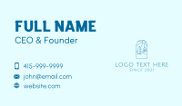 Blue Surfing Surfboard Beach Business Card Preview