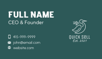 White Bird Nature Business Card Image Preview