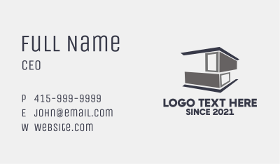 Modern Cargo Storage  Business Card Image Preview