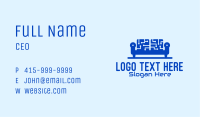 Blue Tech Couch Business Card Image Preview