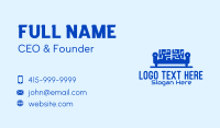Blue Tech Couch Business Card Design