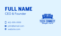 Blue Tech Couch Business Card Image Preview