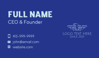 Minimalist Eagle Gamer Business Card Design