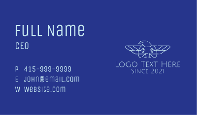 Minimalist Eagle Gamer Business Card Image Preview