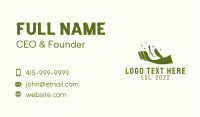 Green Hand Garden Herb  Business Card Image Preview