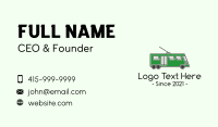 Line Wire City Bus Business Card Image Preview