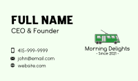 Line Wire City Bus Business Card Image Preview