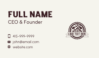 Lumber Hammer Carpentry Business Card Design