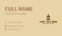 Coffee Mustache Man Business Card Image Preview