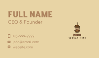 Coffee Mustache Man Business Card Image Preview