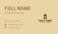 Coffee Mustache Man Business Card Design