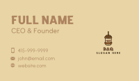 Coffee Mustache Man Business Card Image Preview