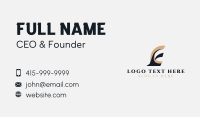 Logistics Shipping Letter E Business Card Preview