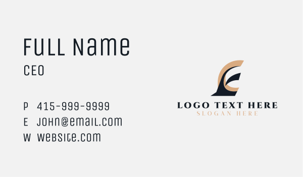 Logistics Shipping Letter E Business Card Design Image Preview