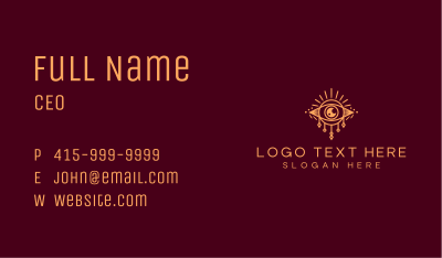 Boho Eye Mystical Business Card Image Preview