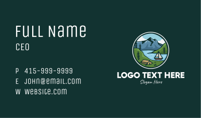 Rustic River Explorer Business Card Image Preview