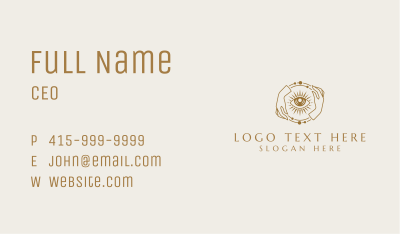 Elegant Hand Eye Vision Business Card Image Preview