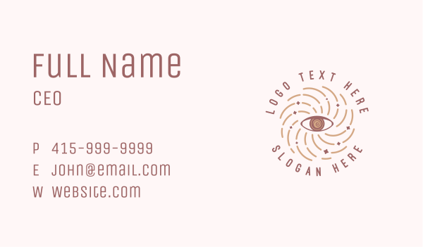 Mystical Astral Eye Business Card Design Image Preview