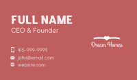 Cute Cursive Wordmark Business Card Image Preview