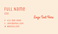 Glowing Beauty Skincare Text Business Card Image Preview