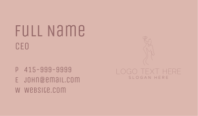 Feminine Woman Body Business Card Image Preview