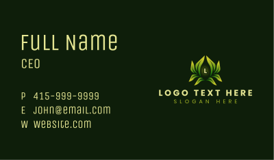 Leaf Garden Landscaping Business Card Image Preview