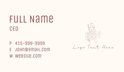 Woman Natural Beauty Business Card Image Preview