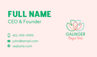 Multicolor Lotus Flower  Business Card Image Preview