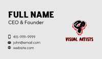 Splatter Graffiti Number 9 Business Card Image Preview