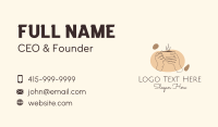 Monoline Hand Coffee Business Card Image Preview