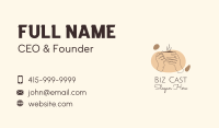 Monoline Hand Coffee Business Card Image Preview