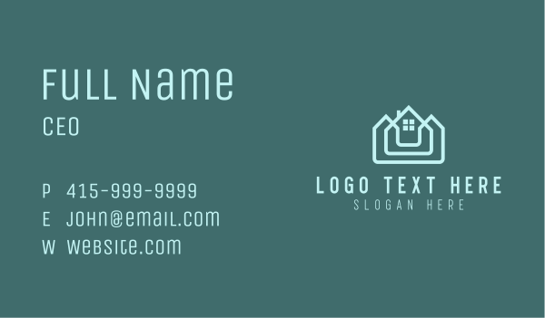 House Structure Unit  Business Card Design Image Preview