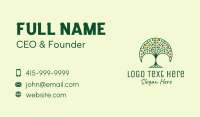 Nature Fan Tree  Business Card Image Preview