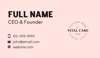 Wellness Flower Business Business Card Design