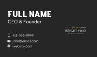 Luxury Business Line Wordmark Business Card Image Preview