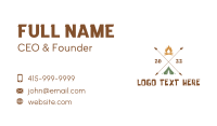 Camping Adventure Tent  Business Card Image Preview