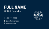 Smoking DJ Skull Business Card Image Preview