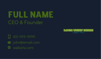 Neon Glow Wordmark Business Card Image Preview
