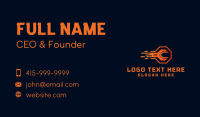 Orange Express Wrench Business Card Image Preview