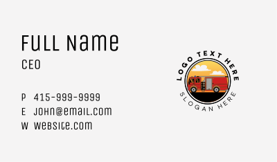 Fire Truck Equipment Business Card Image Preview
