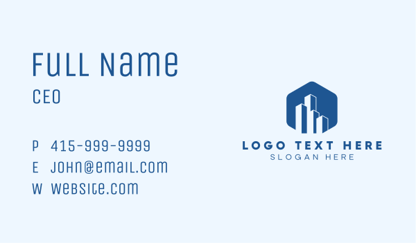 High Rise Building Business Card Design Image Preview