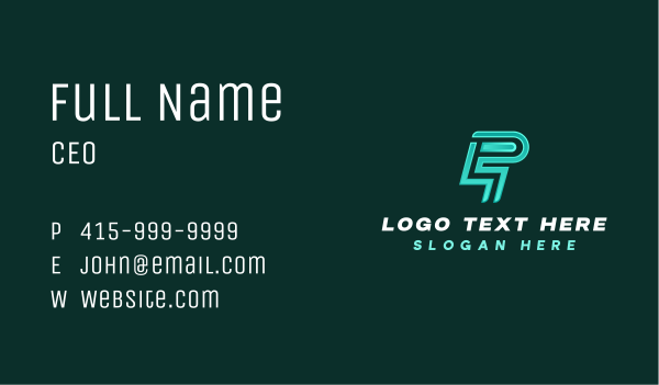 Generic Letter P Business Business Card Design Image Preview
