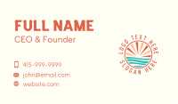Sea Sunset Travel Business Card Image Preview