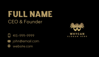 Gold Phoenix Bird Business Card Image Preview