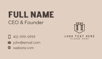 Castle Arch Pillar Business Card Image Preview