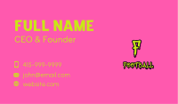 Paint Drip Graffiti Letter Business Card Image Preview