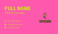 Paint Drip Graffiti Letter Business Card Image Preview