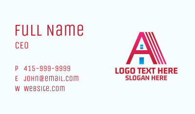 Red Roof House Business Card