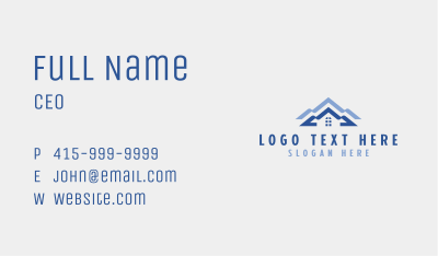 Roofing Residential Home Repair  Business Card Image Preview